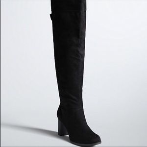 Torrid Over the Knee Boots Wide Calf Plus Size